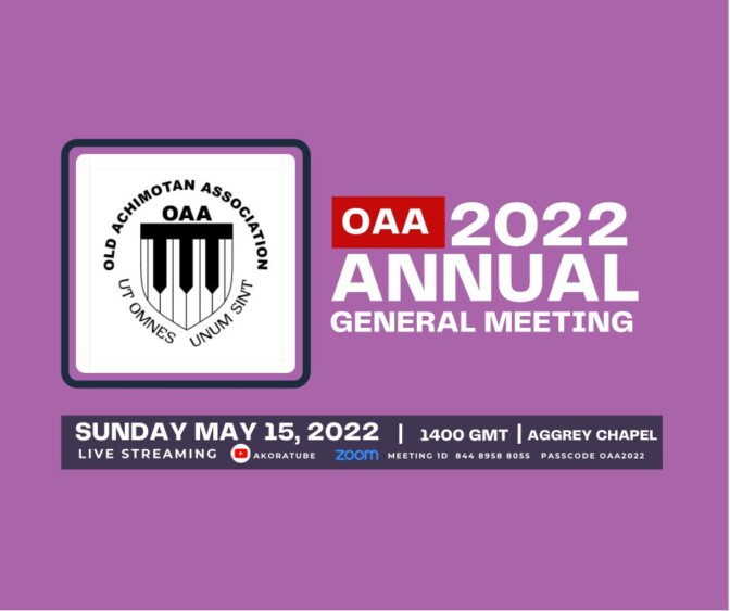 OAAA 2022 ANNUAL GENERAL MEETING Old Achimotan Association