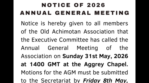 NOTICE OF 2026 ANNUAL GENERAL MEETING