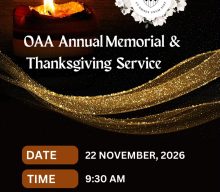 OAA Annual Memorial & Thanksgiving Service